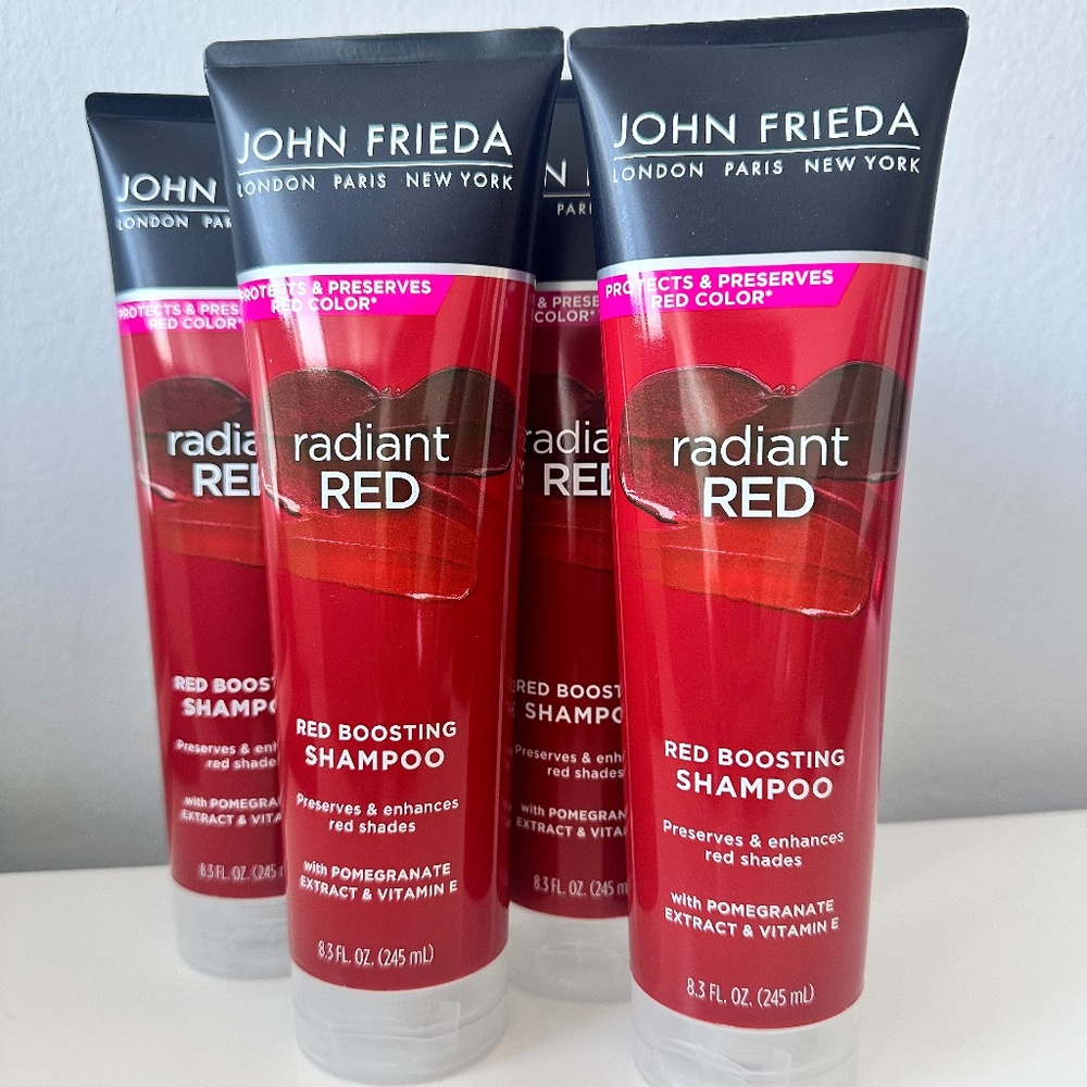 (Pack of 4) Super Sell, John Frieda Radiant Red Red Boosting Shampoo.